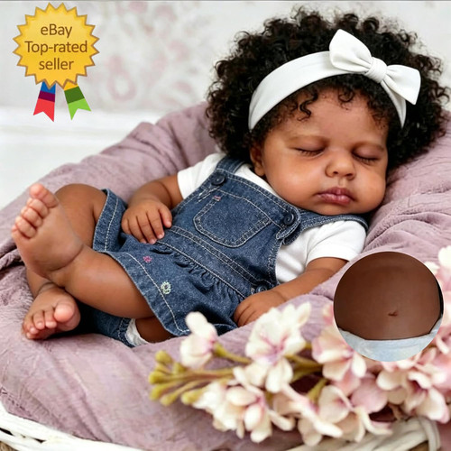 Bambole neonato nere silicone
