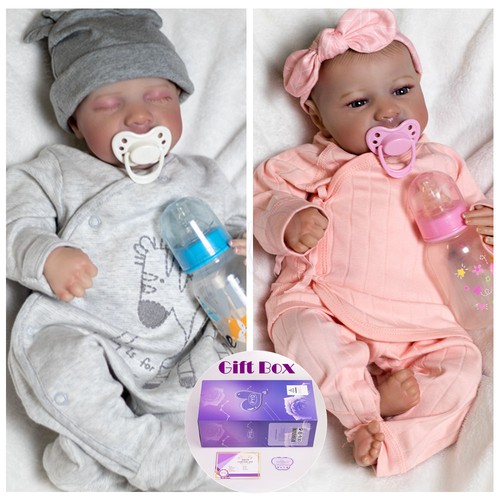 Twins reborn dolls silicone - twins,